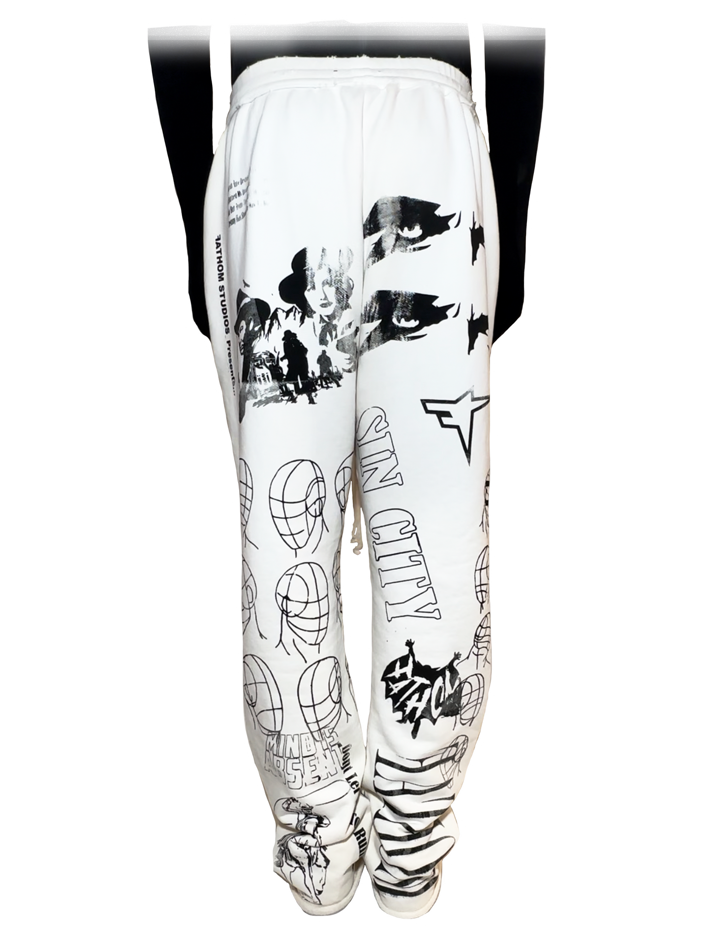 All Over Print Sweatpant Ivory