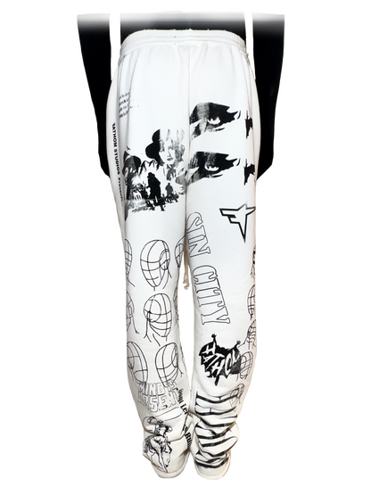 All Over Print Sweatpant Ivory