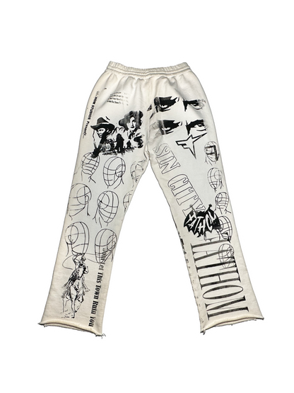 All Over Print Sweatpant Ivory