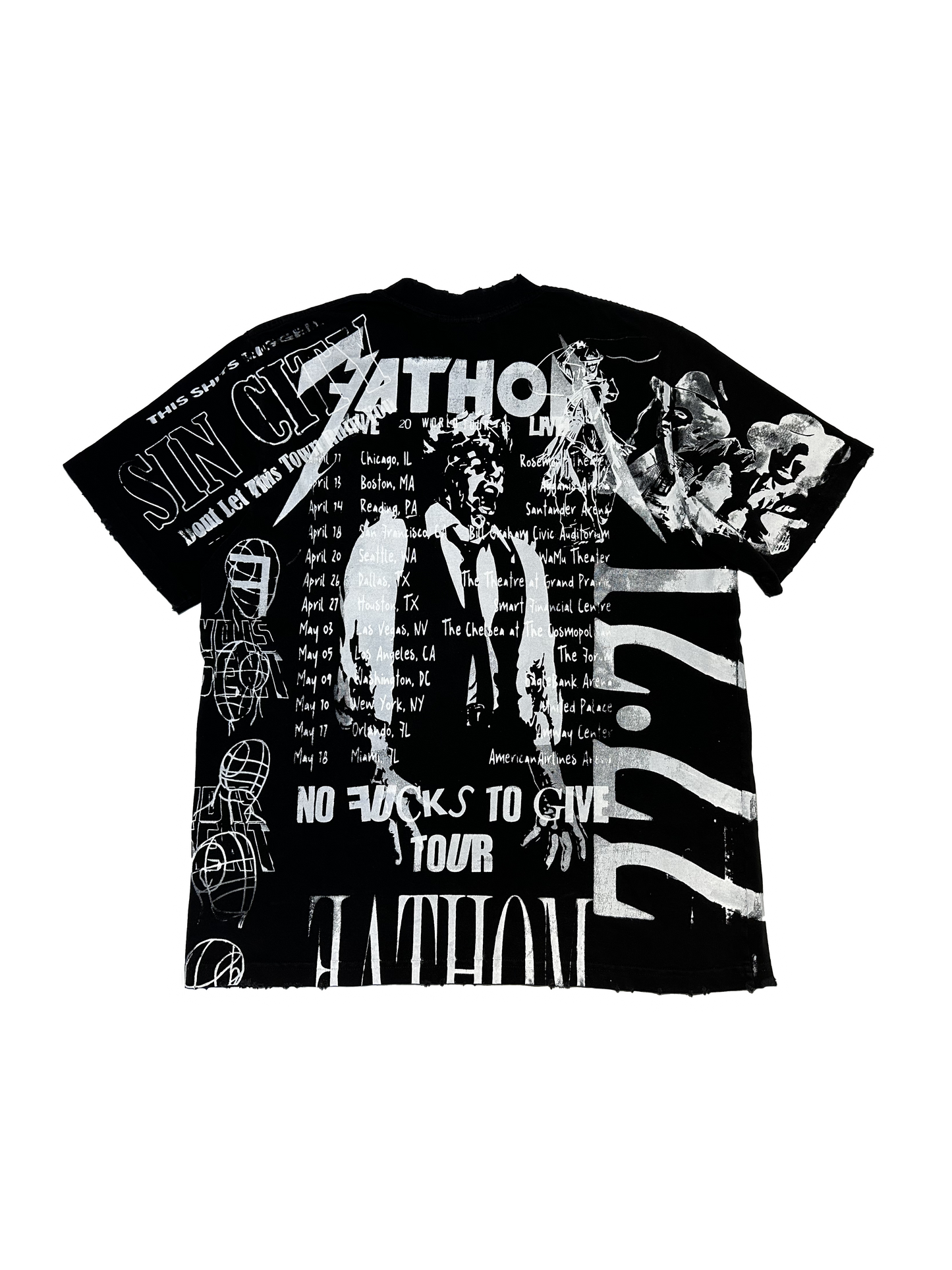 All Over Print Short Sleeve Black