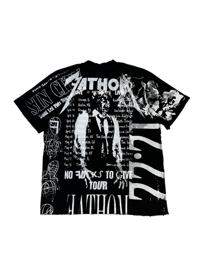 All Over Print Short Sleeve Black